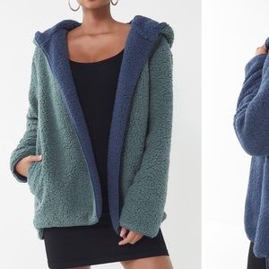 Urban Outfitters Reversible Teddy Coat
